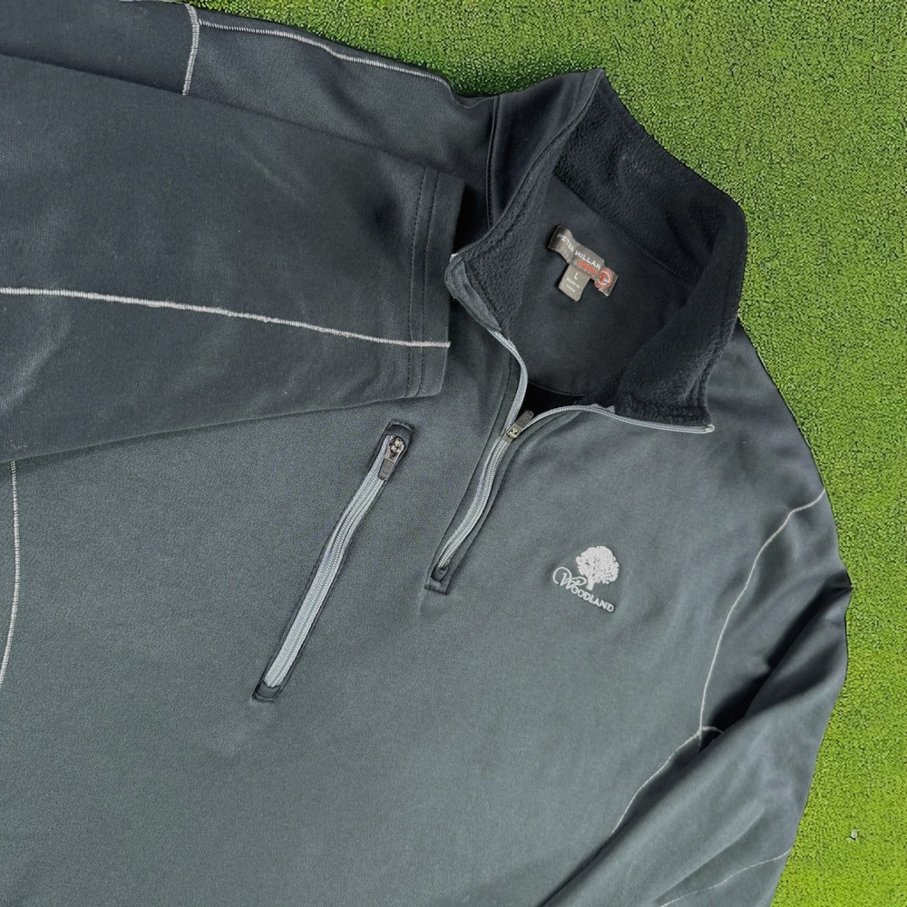 Peter Millar Golf Pullover Men L Warmth E4 1/4 Zi… - image 1